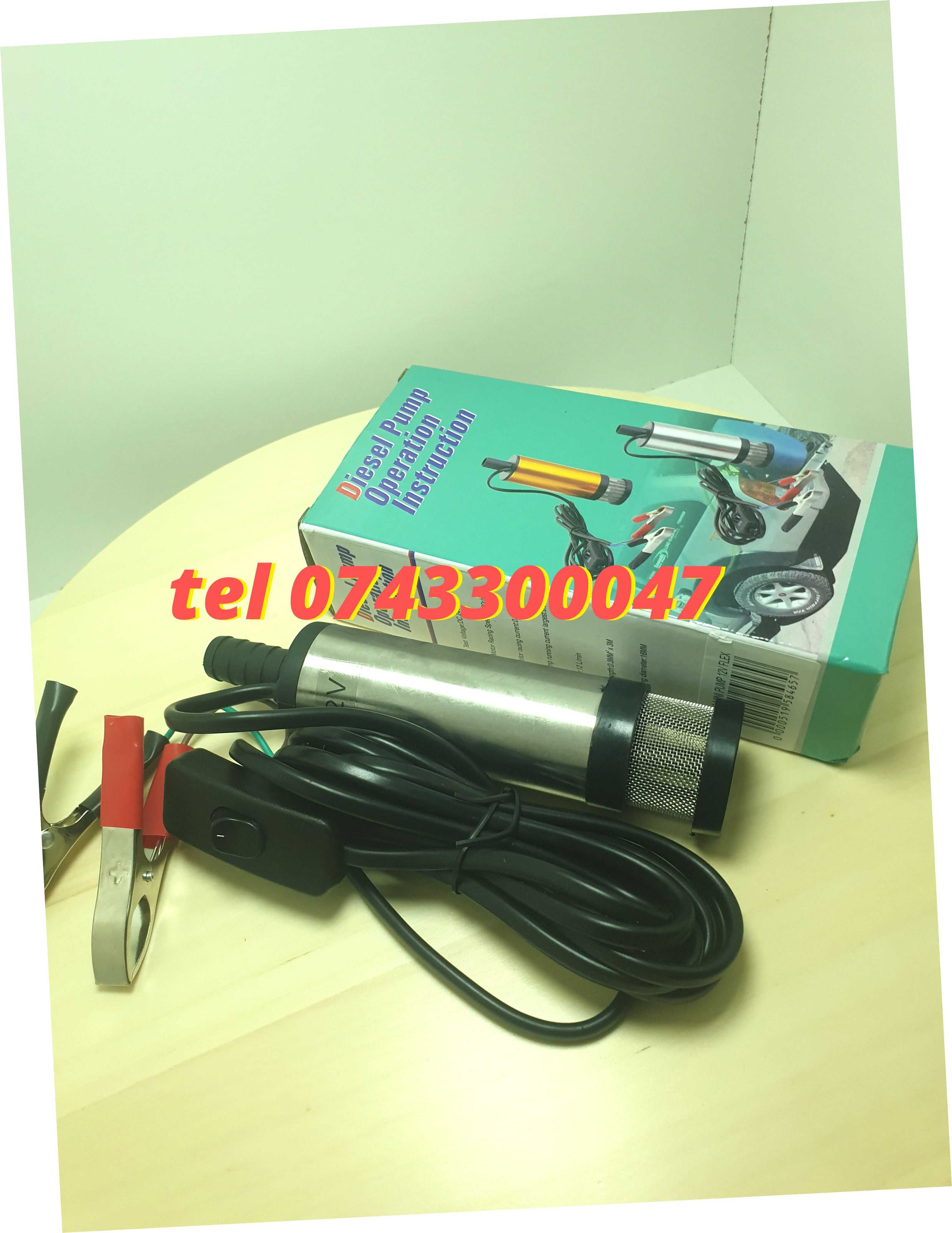 Pompa Submersibila 12v Evacuare Apa Barci 38mm 12 Litri Per Minut