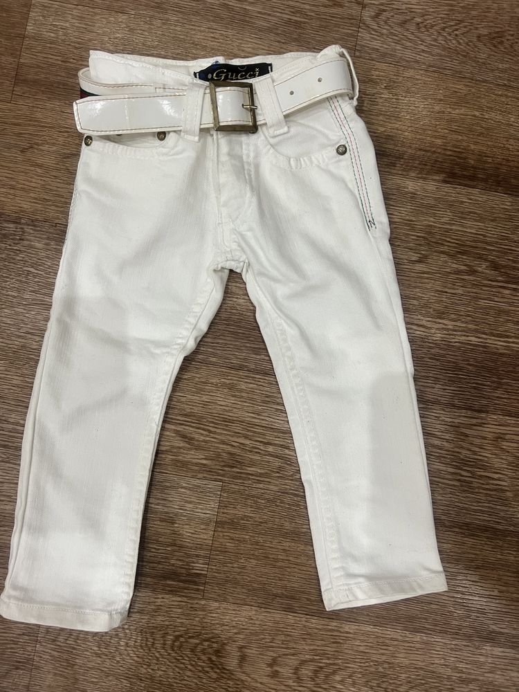 Белые джинсы детские