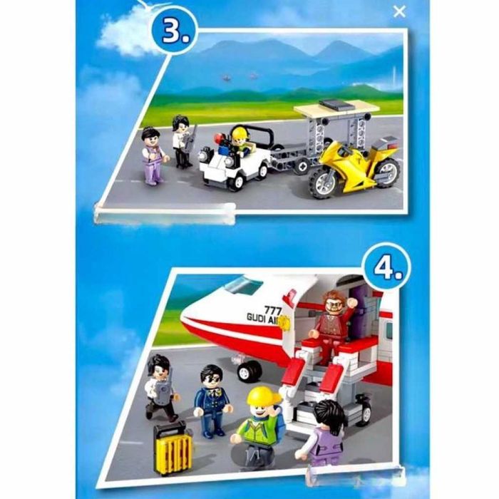 Конструктор самолет - летище 720 части