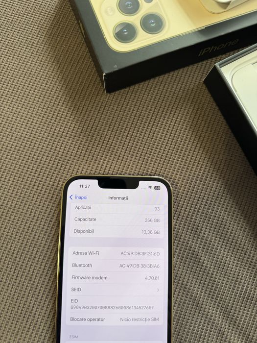 iPhone 13 pro Gold 256 Gb