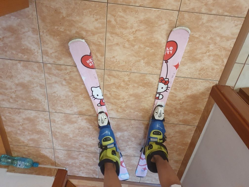 DISNEY Ski skiuri 117 cm copii 8-13 ani, optional clapari ROSSIGNOL