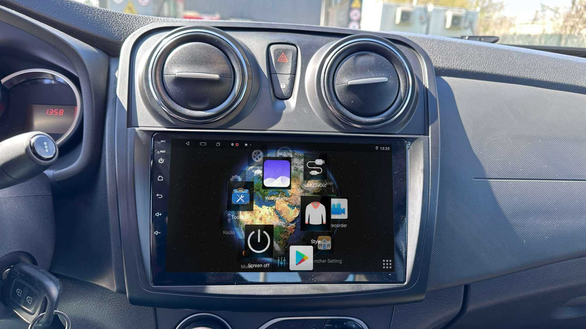 Navigatie GPS Android 14 Dacia Logan Sandero 2 - Android Auto CarPlay