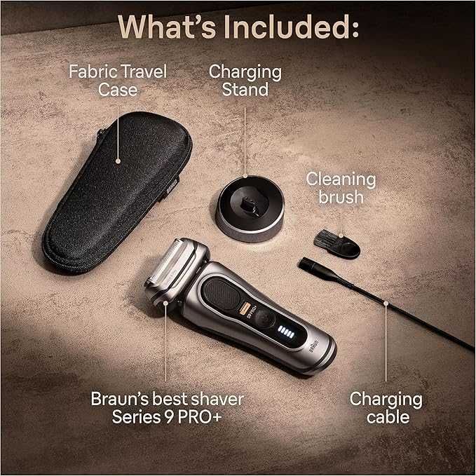 Електрическа самобръсначка Braun Series 9 Pro 9417s Wet&Dry + подарък