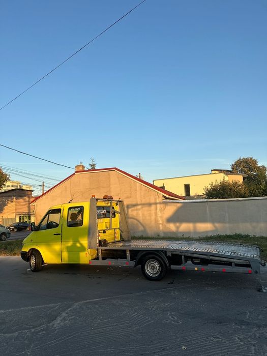 Platforma auto mercedes sprinter 2004 2.2cdi cabina dublă 6loc troliu