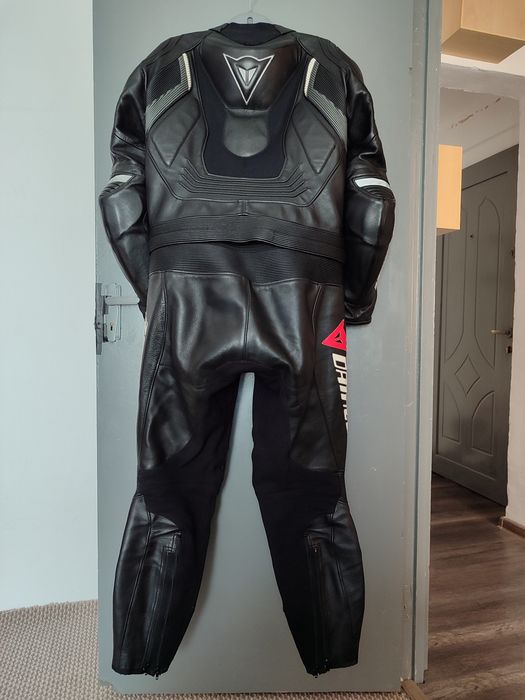 Costum moto piele IT 54/XL, Dainese Aspide Black Anthracite