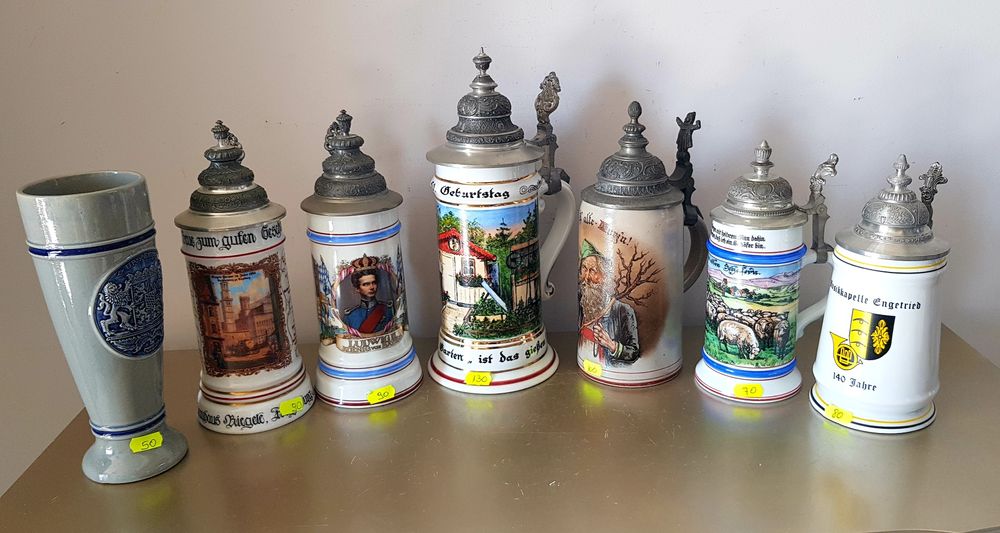 Halbe de bere vechi din porțelan