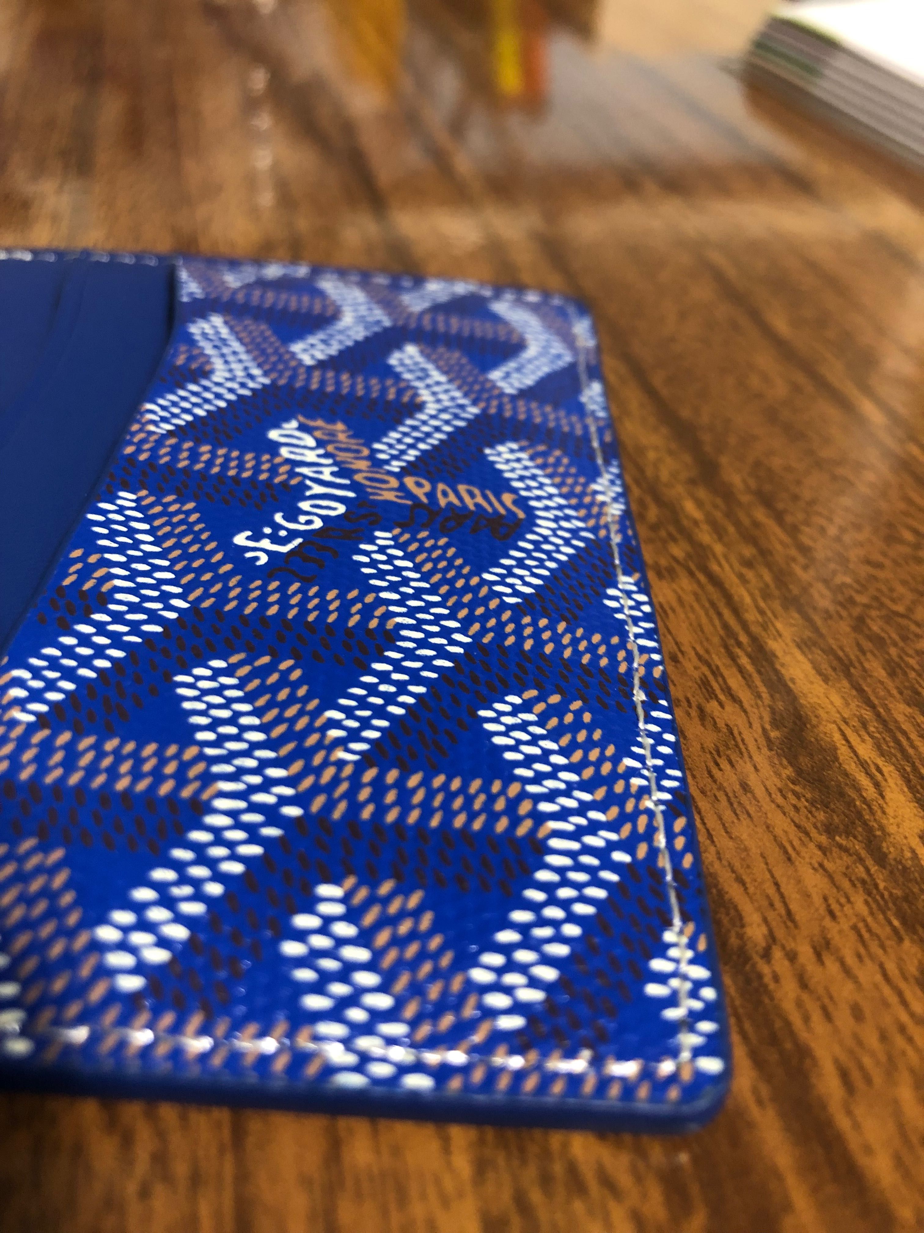 Goyard card holder чисто нов
