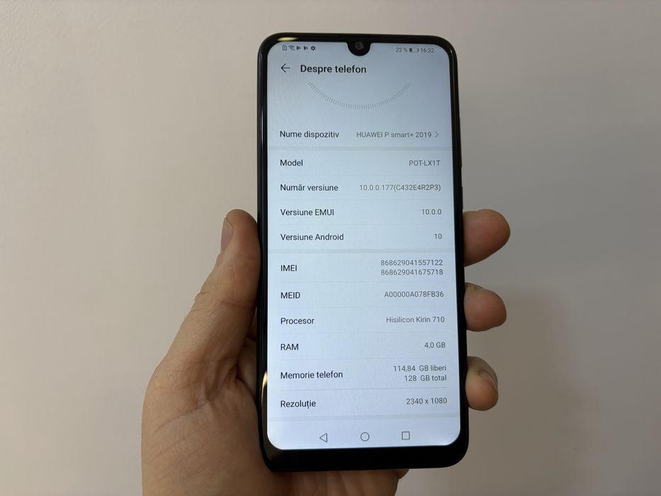 Huawei P Smart Plus, 128 gb, 4 gb ram, Black, dual sim