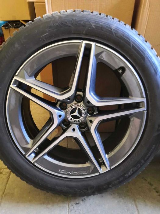 Ал. джанти AMG 19"(48, 3 см.) дизайн 5 дв. спици със з. гуми Hankook