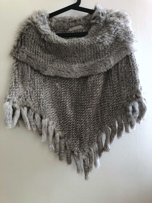 Bolero Scurt Din Blana De Iepure, Stefanel, potrivit pentru marime S/M