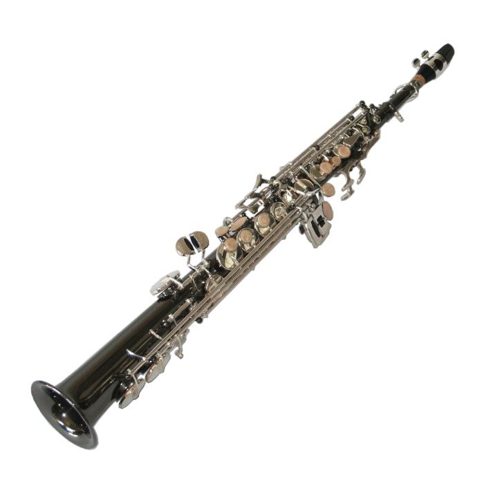 Saxofon Sopran drept Karl Glaser Negru+clape Argintii