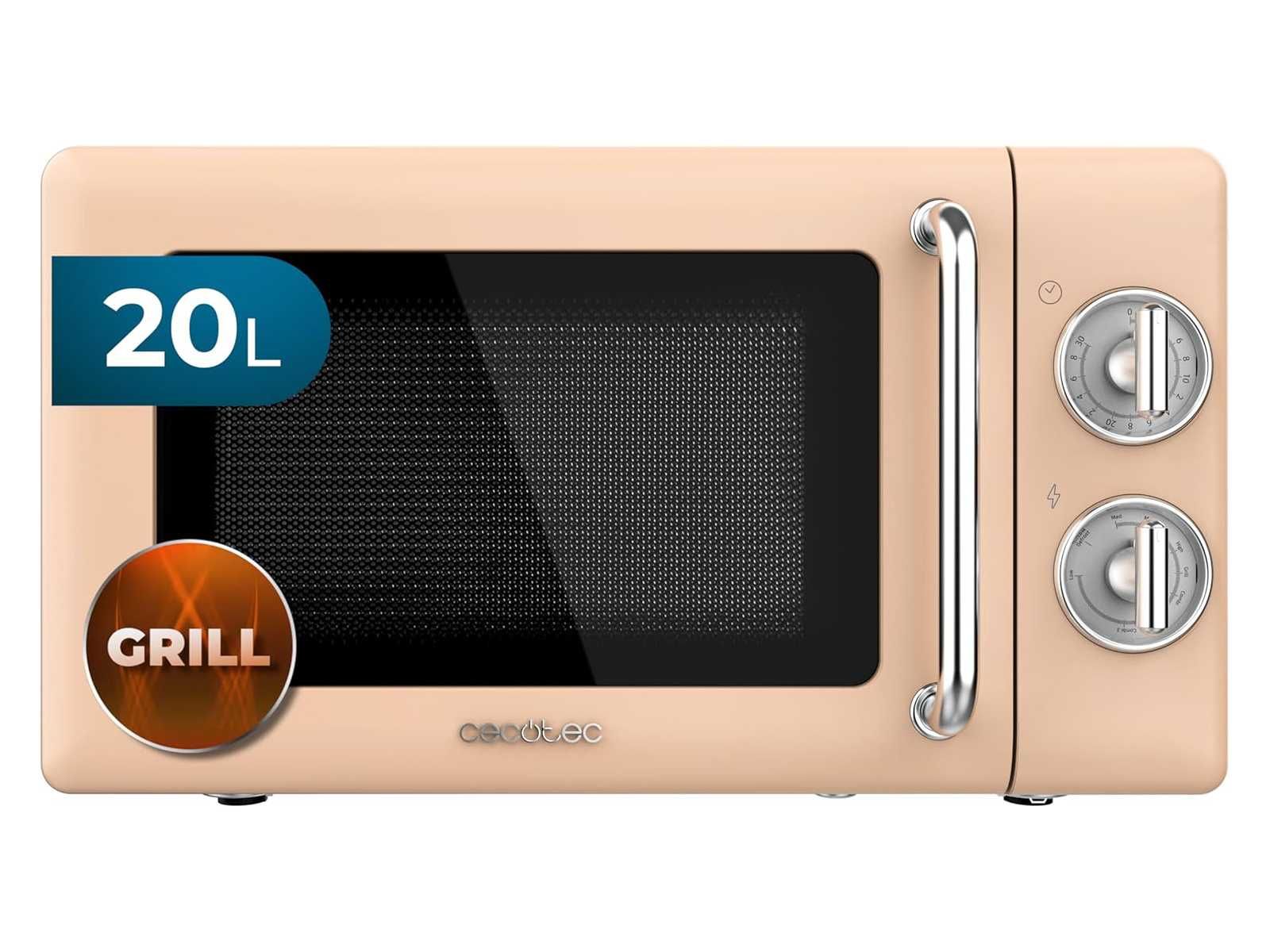 Микровълнова печка с грил Cecotec Proclean 3110 Retro Beige 20L 700W