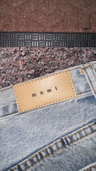Blugi mnml patch flare denim "blue"