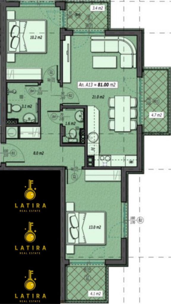 Продава се Тристаен апартамент в София, Драгалевци - 97 кв.м за 2310 €/кв.м - Снимка #1