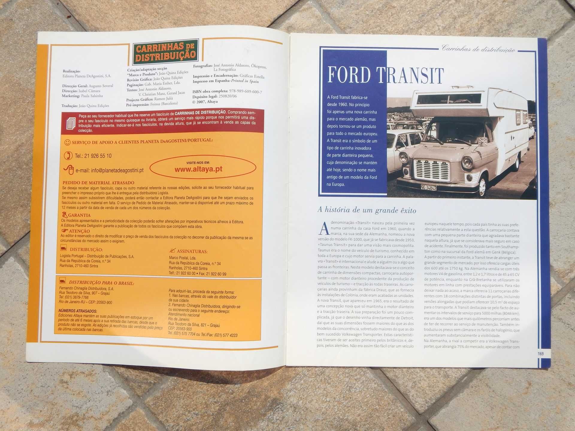 Revista prezentare istorie duba Ford Transit I tiparita lb spaniola