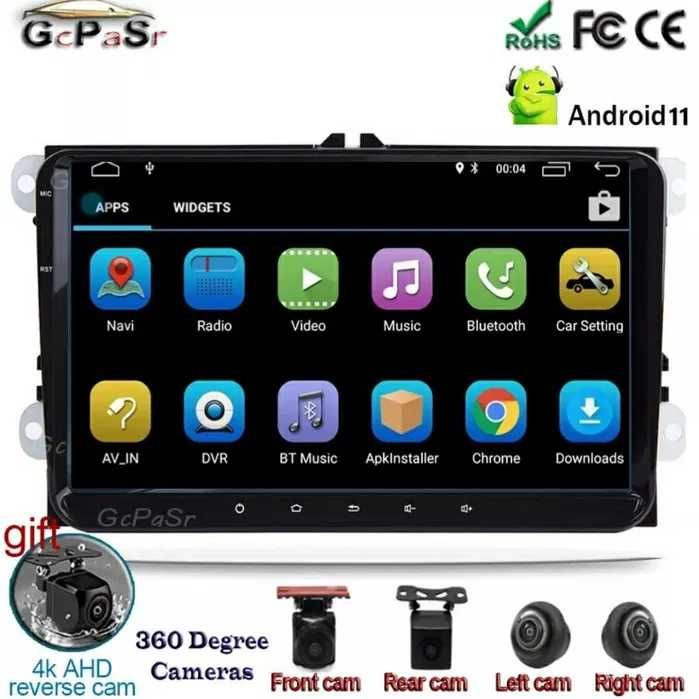 Навигация Android 9" за VW / Skoda / Seat Универсална мултимедия с GPS