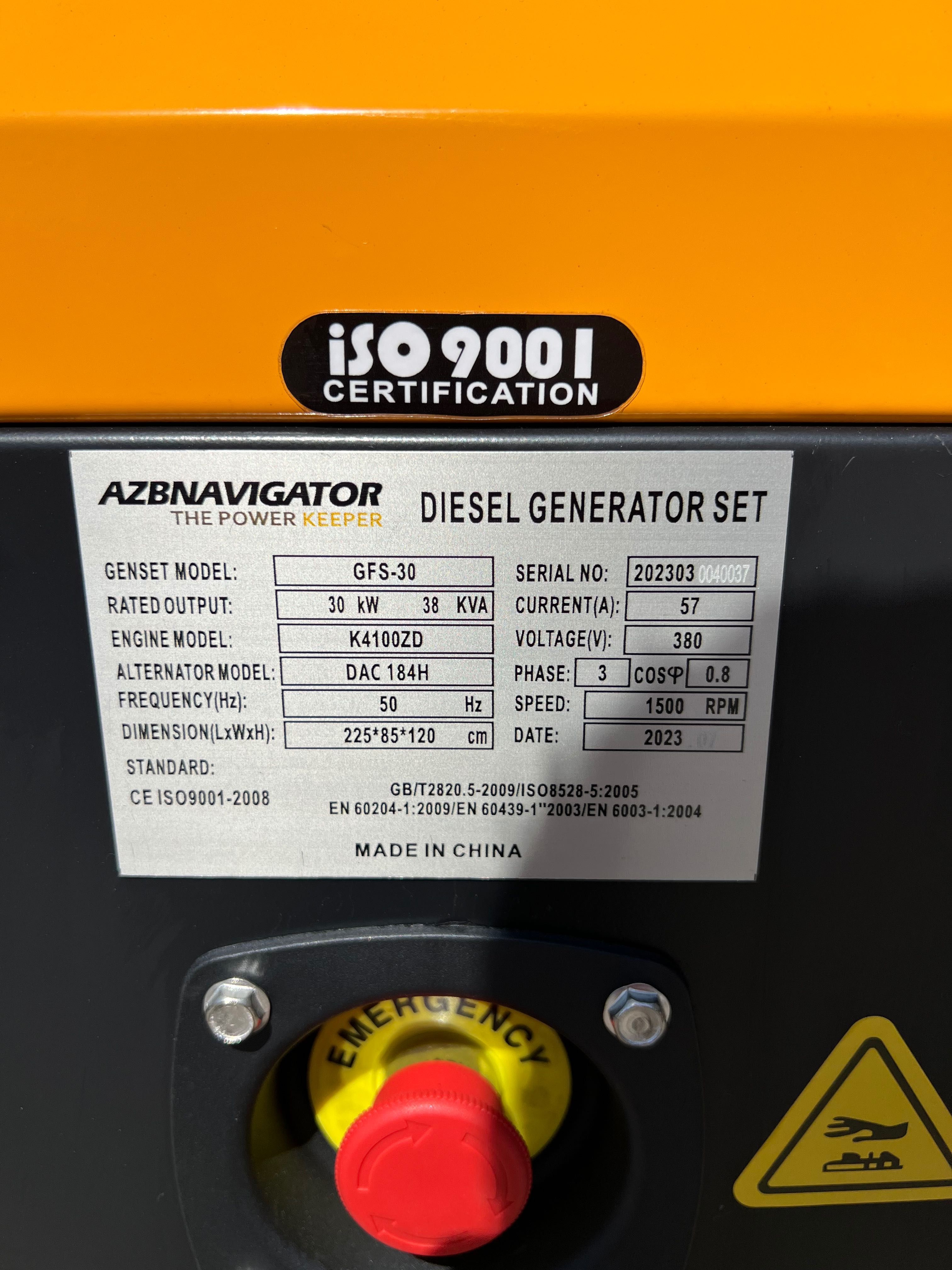 Dizel Generator Navigator 38 Kwa 30 kw Ss3