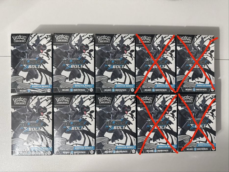 Pokemon Black Bolt Booster Bundle SIGILAT(contine 6 pack-uri/ bundle)