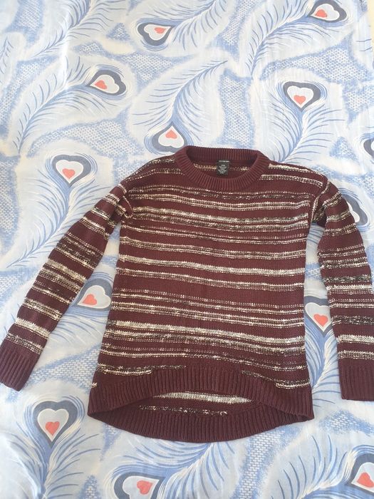 Pulover vișiniu Calvin Klein Jeans