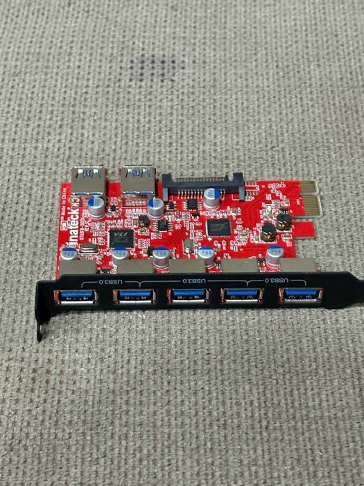 USB expansion card Inateck KTU3FR-5O2U PCIe USB 3.0 cu 7 porturi