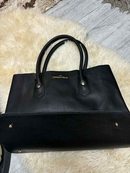 Италианска чанта Естествена кожа , нова