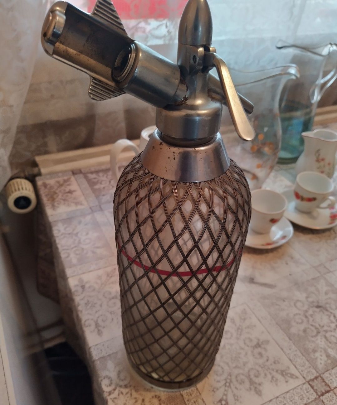 Стара руска бутилка/сифон/за газиране на вода.