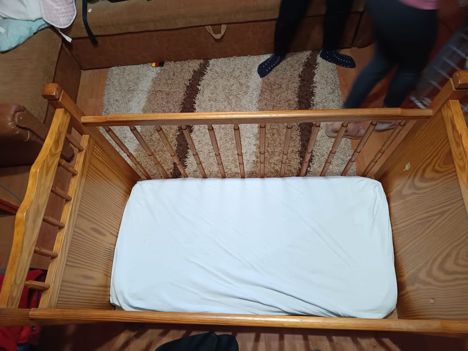 Pătuț copii cu saltea
