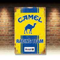 Tablie metalica Camel / Reclama Camel / Decoratiune vintage Camel