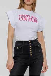 Дамско боди Versace Jeans Couture White Body With Logo размери XS, М