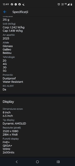 Samsung Galaxy Z Fold 7 2025, nou, sigilat, adus din Coreea de Sud!