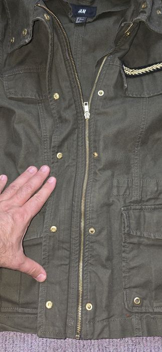 SH Jeaca verde kaki dame, gen Army, de la H&M, marimea 38 EUR sau 8 US