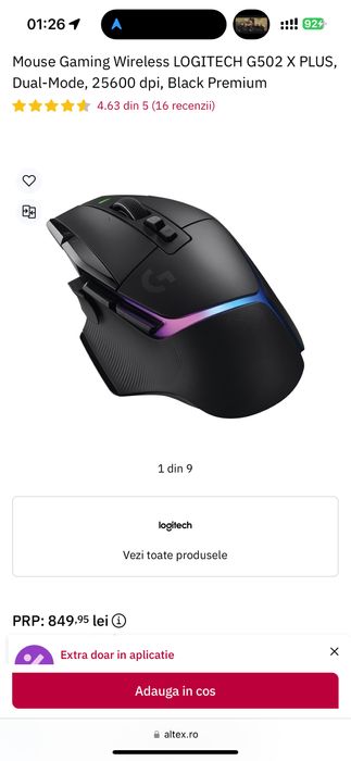 G502X PLUS Weirless Gaming Mouse