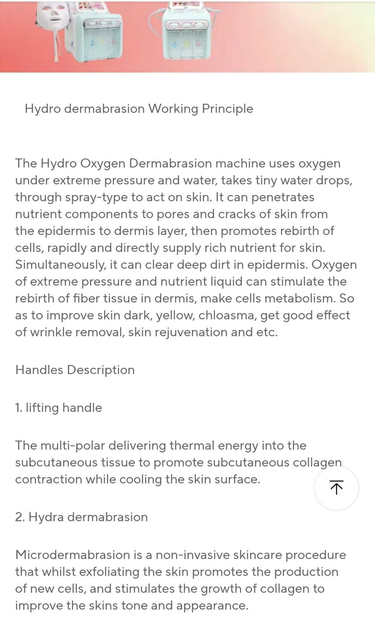AOKO 6/7 in 1 H2-O2 hydro dermabrasion bio lifting spa facial cleaner