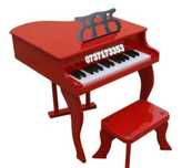 Pian pentru copii din lemn Music Baby 30 clape scaun inclus