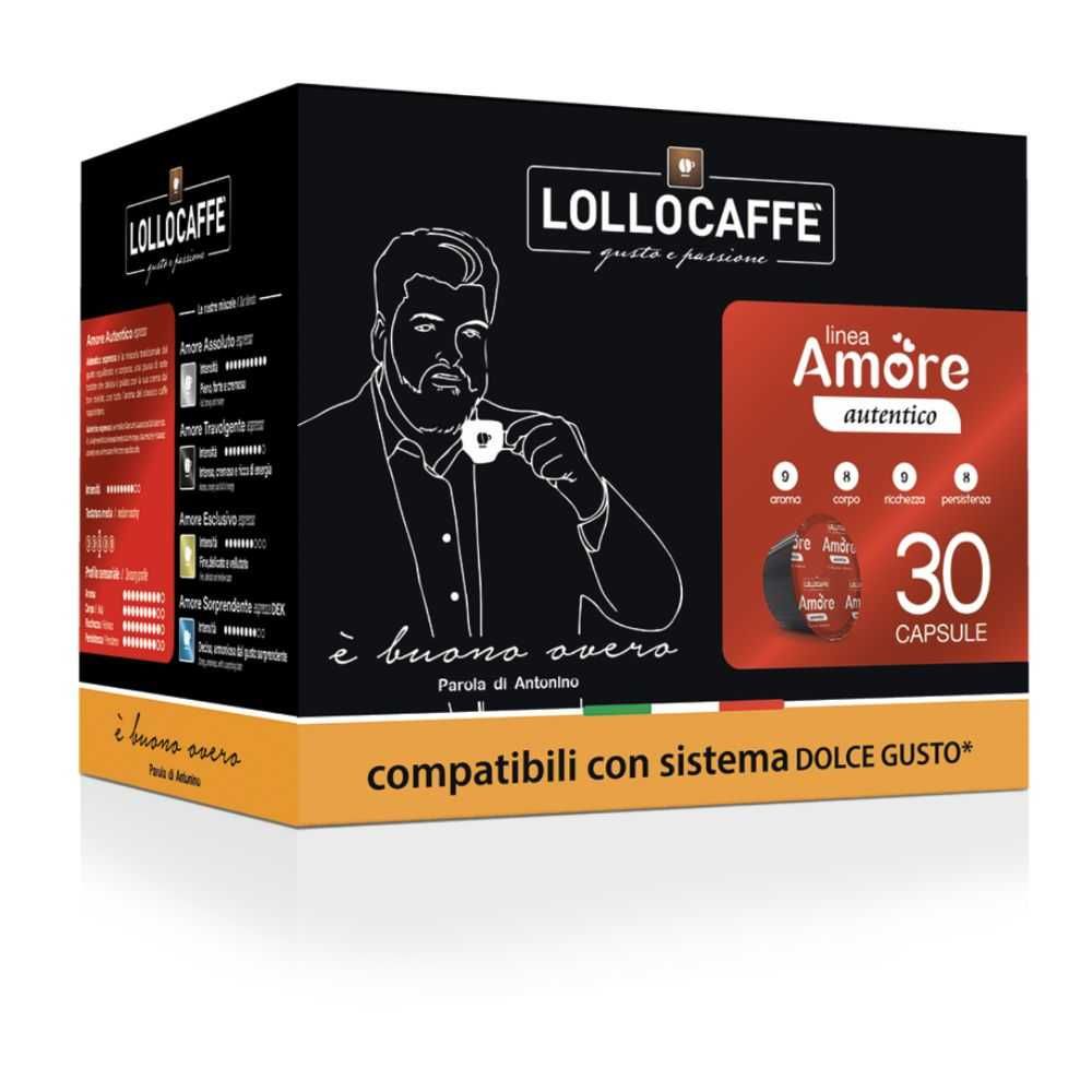 кафе LOLLO CAFFE Miscela/Amore 30 капсули dolce gusto видове ИТАЛИЯ