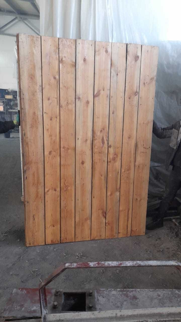 ворота деревяные