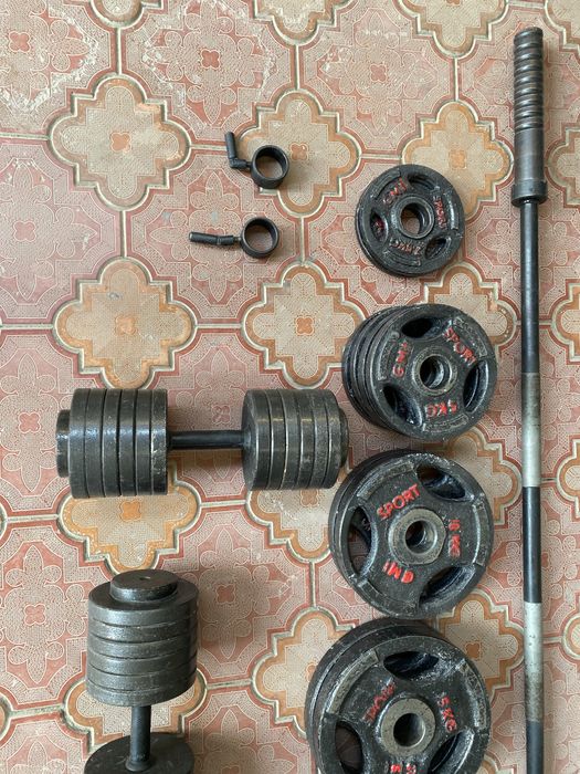 Олимпийский гриф,блины,гантели 200 кг!