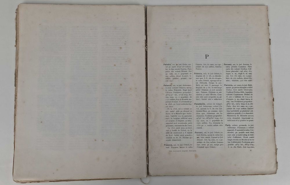 Dicționarul Geografic al Basarabiei, 1904, Zamfir Arbore, ed. princeps