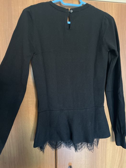 Pulover Oasis cu detaliu de dantela, marimea XS