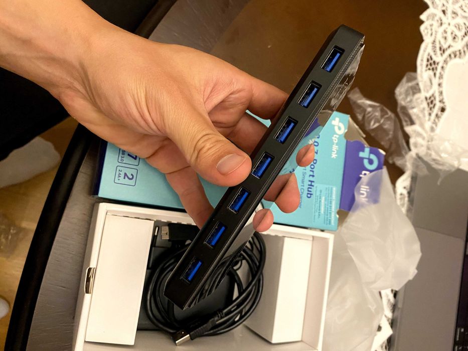 HUB USB TP-LINK UH720, 7 porturi USB 3.0, 2 porturi Fast Charging