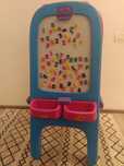 Tabla Crayola 2 în 1 : scris cu creta+marker, magnetica , joc educativ