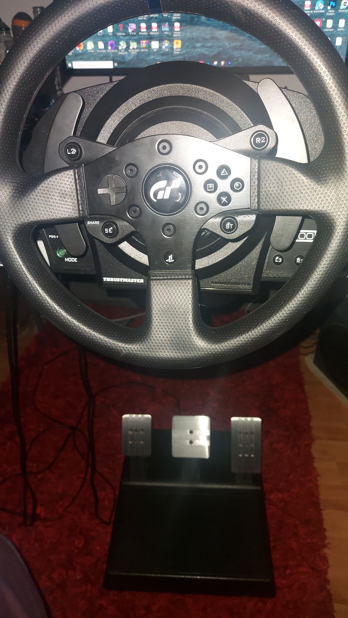 Volan Gaming Thrustmaster T300 RS GT+shifter+stand metalic