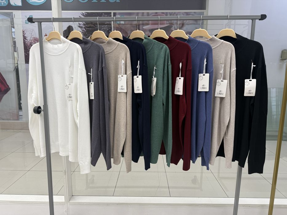 Водолазки с длинными рукавами