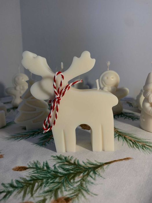 Lumanari din ceara de soia. Set de Craciun