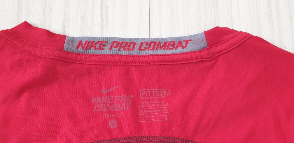 Nike PRO Combat Fitted Dri - Fit  / L НОВО! ОРИГИНАЛ! Мъжка Тениска !