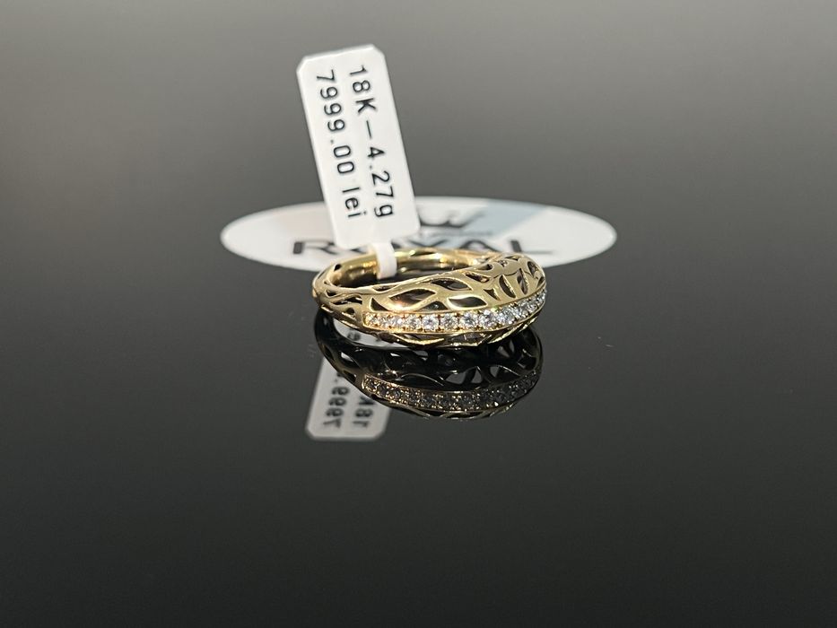 Bijuteria Royal CB : Inel dama diamante aur 18K 750 4,27 grame