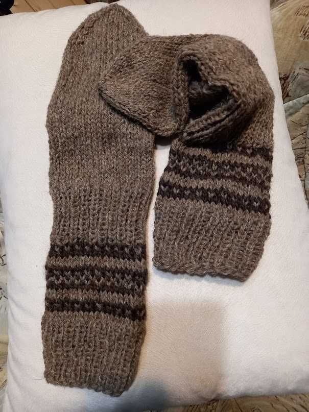 Ръчно плетени мъжки чорапи 42 размер