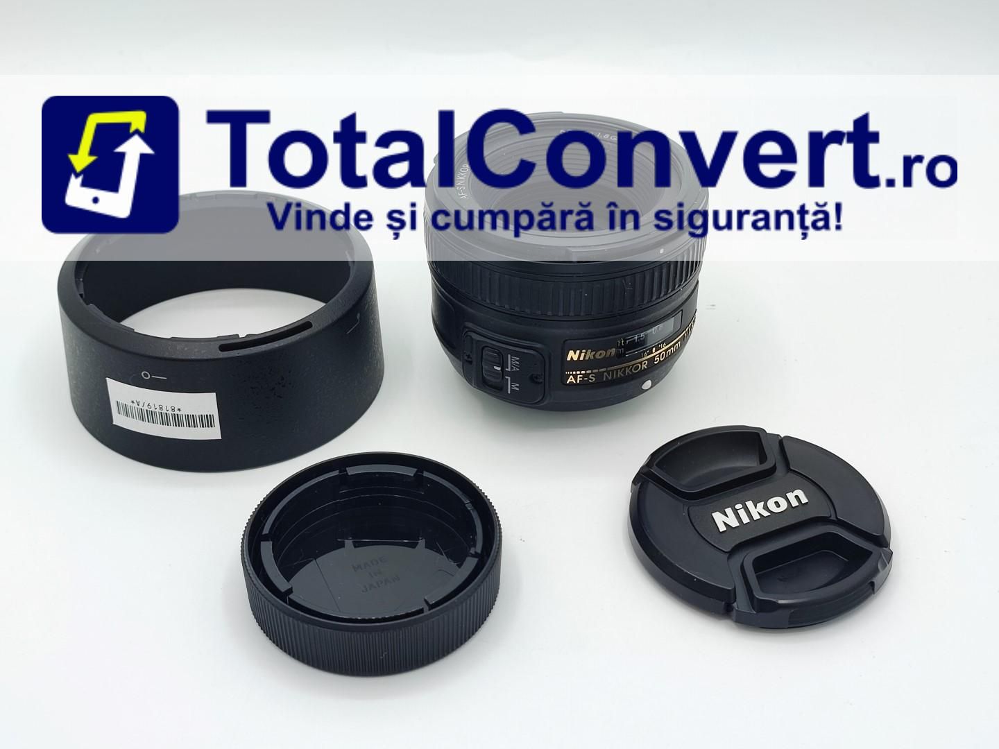 Obiectiv foto DSLR Nikon 50mm 1:1.8G AF-S, Garantie 24 luni | #D81819