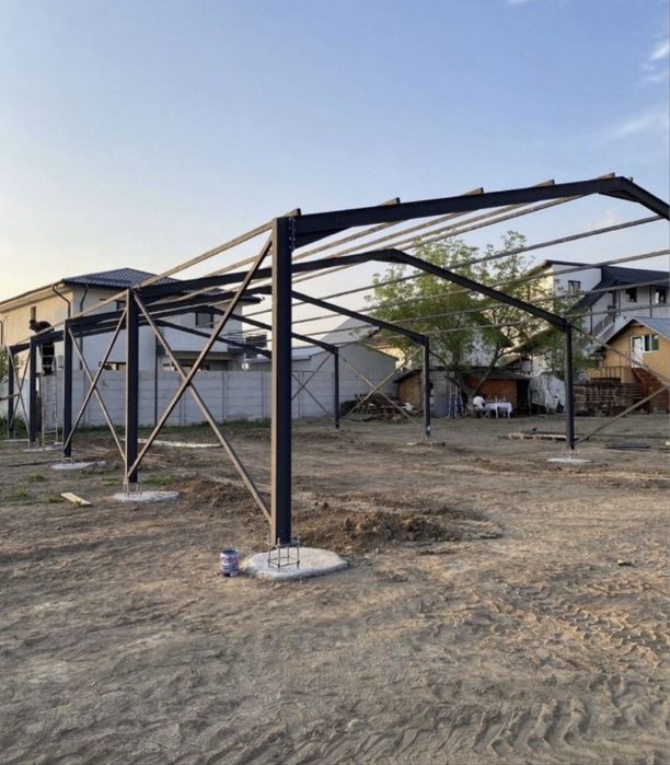 Vand structuri hale metalice schimb cu auto