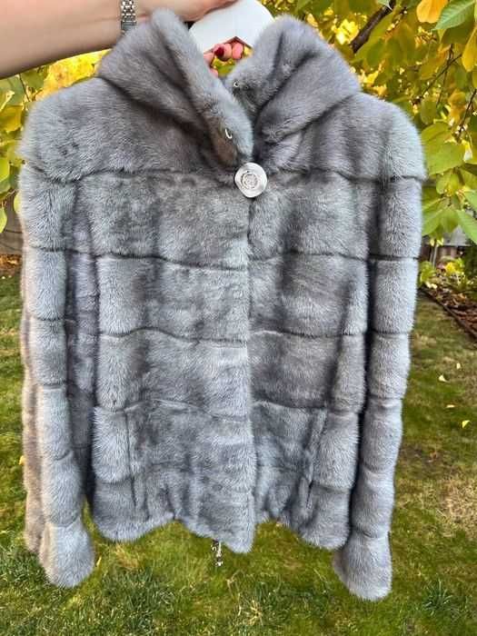 Haina de blana naturala Vizon , haină de nurca, m. S-M